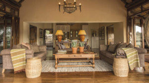 Tuningi Safari Lodge Last Minute Special Lounge Area in Family Suite