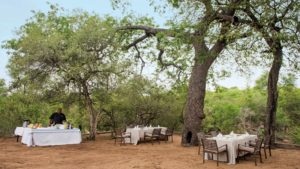 Leopard Hills Private Game Lodge Last Minute Specials boma lunch