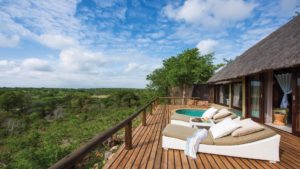 Leopard Hills Private Game Lodge Last Minute Specials pool overlooking bush